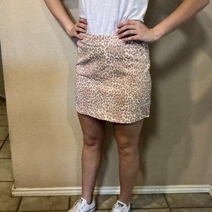 Target Leopard Print Pink Mini Skirt